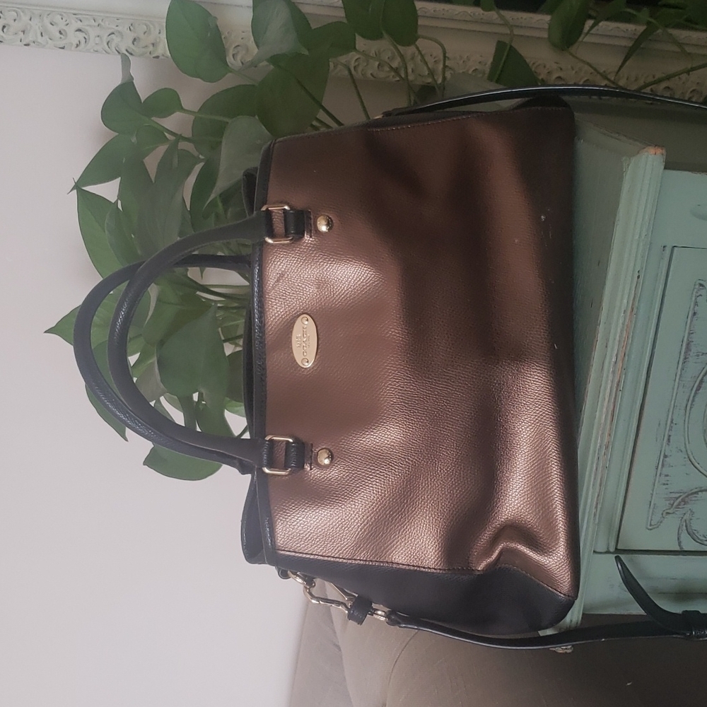 Coach Margot Carryall Crossgrain Leather Satchel Bag
